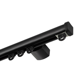 Curva Gordijnrails Matzwart