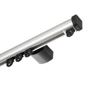 Curva Gordijnrails Zilver